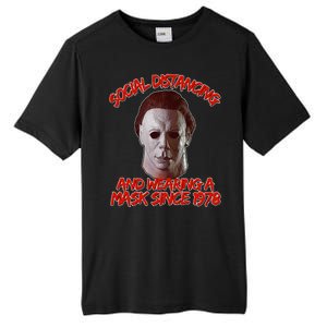 Social Distancing Wearing A Mask Since 1978 Halloween Tall Fusion ChromaSoft Performance T-Shirt