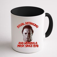 Social Distancing Wearing A Mask Since 1978 Halloween Coffee Mug