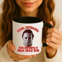 Social Distancing Wearing A Mask Since 1978 Halloween Mug