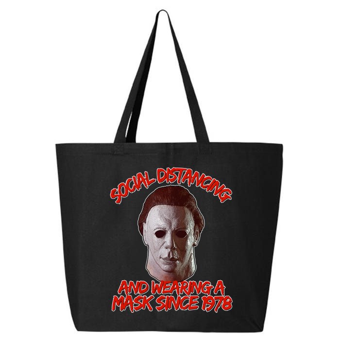 Social Distancing Wearing A Mask Since 1978 Halloween 25L Jumbo Tote