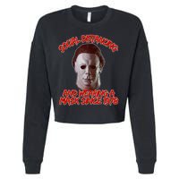Social Distancing Wearing A Mask Since 1978 Halloween Cropped Pullover Crew