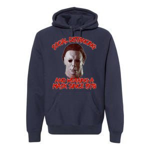 Social Distancing Wearing A Mask Since 1978 Halloween Premium Hoodie