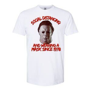 Social Distancing Wearing A Mask Since 1978 Halloween Softstyle CVC T-Shirt