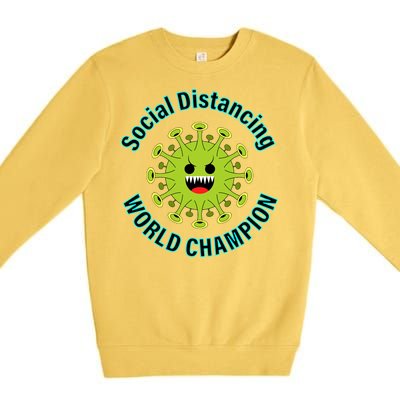 Social Distancing World Champion Premium Crewneck Sweatshirt