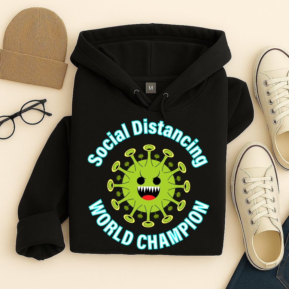 Social Distancing World Champion Hoodie