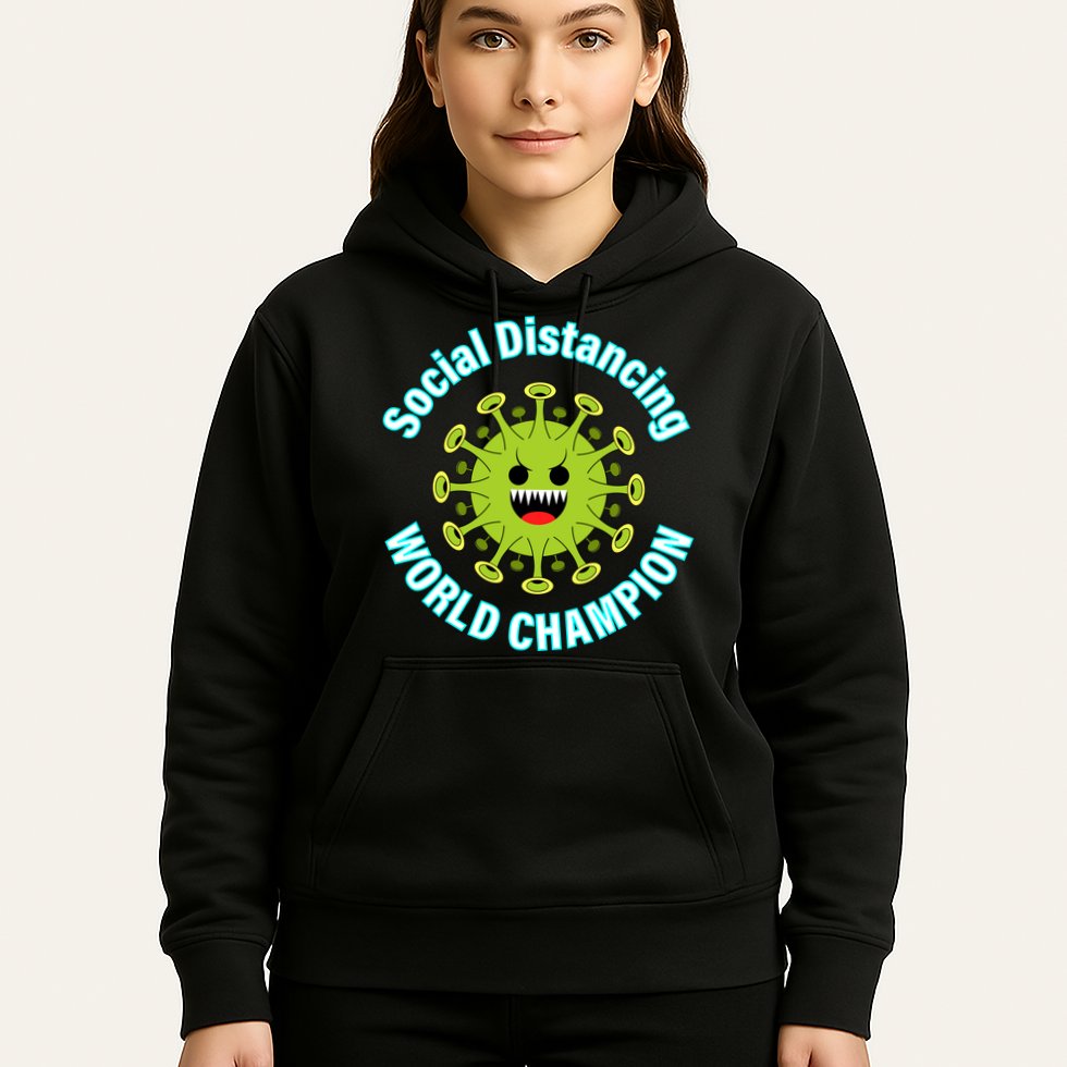 Social Distancing World Champion Hoodie