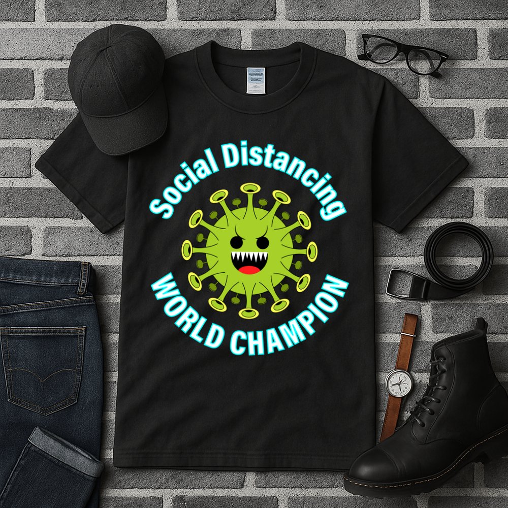 Social Distancing World Champion Tall T-Shirt