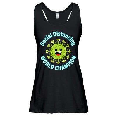 Social Distancing World Champion Ladies Essential Flowy Tank