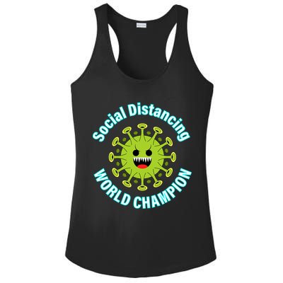 Social Distancing World Champion Ladies PosiCharge Competitor Racerback Tank
