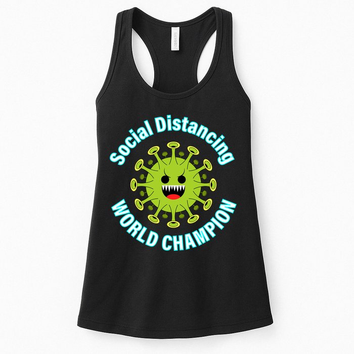 Social Distancing World Champion Womens Tank Top