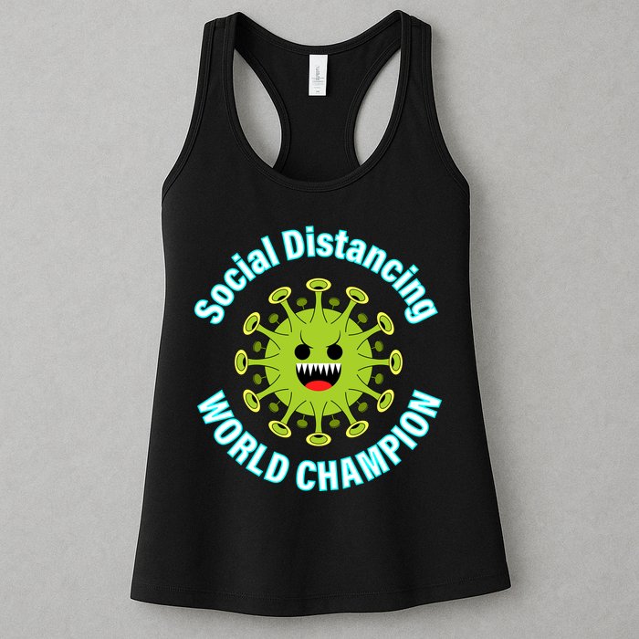 Social Distancing World Champion Womens Tank Top