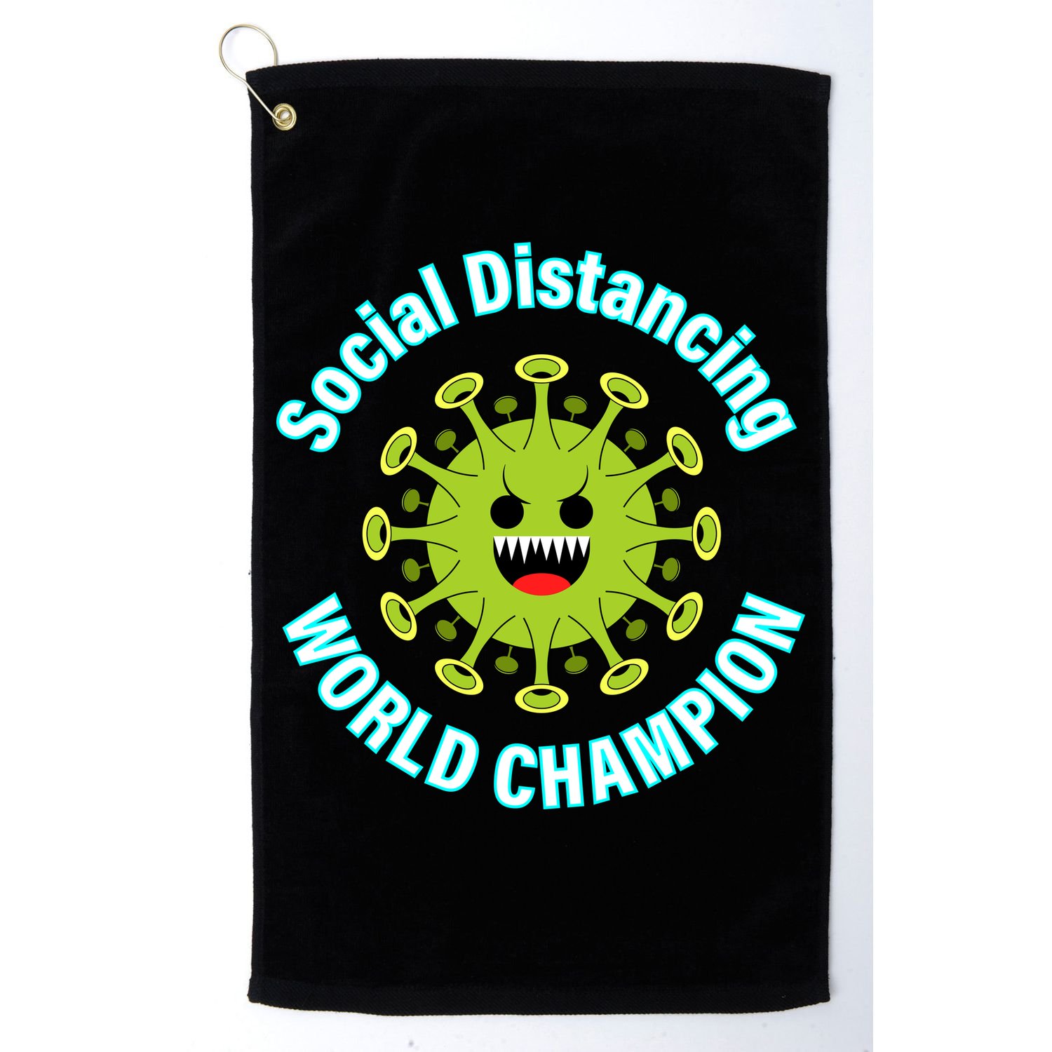 Social Distancing World Champion Golf Towel