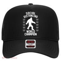 Social Distancing World Champion Sasquatch High Crown Mesh Back Trucker Hat