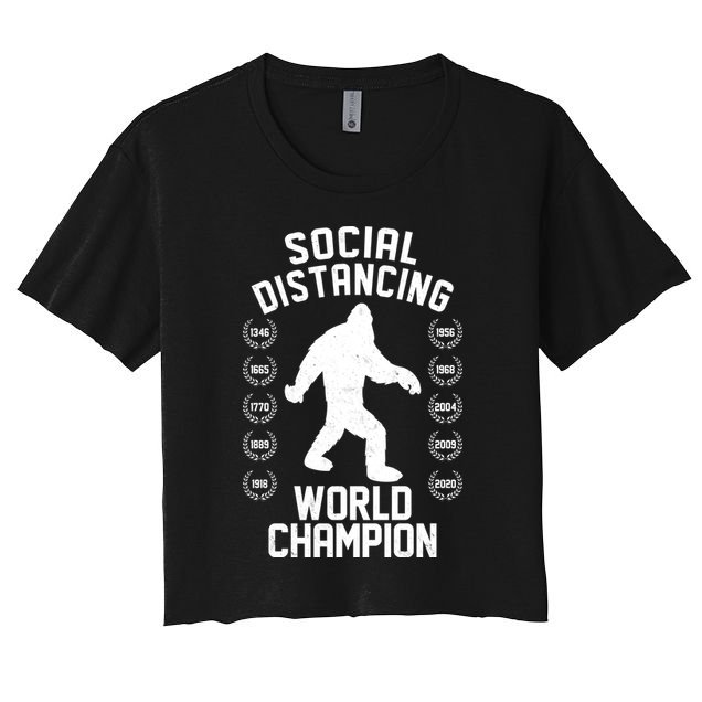 Social Distancing World Champion Sasquatch Crop Top