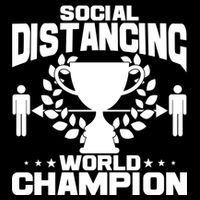 Social Distancing World Champion Trophy Cooling Performance Crew T-Shirt