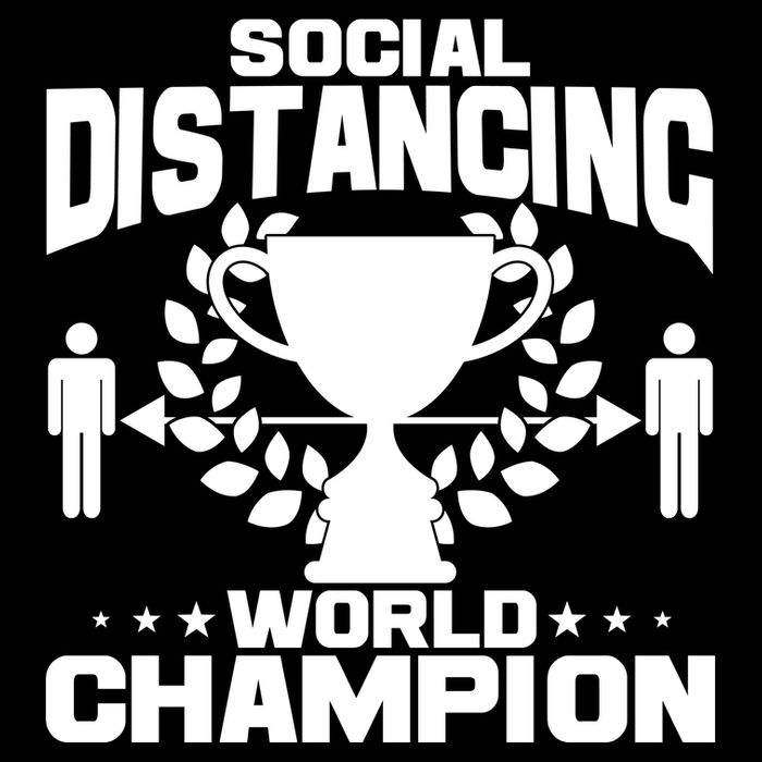 Social Distancing World Champion Trophy Cooling Performance Crew T-Shirt