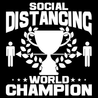 Social Distancing World Champion Trophy T-Shirt