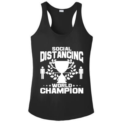 Social Distancing World Champion Trophy Ladies PosiCharge Competitor Racerback Tank
