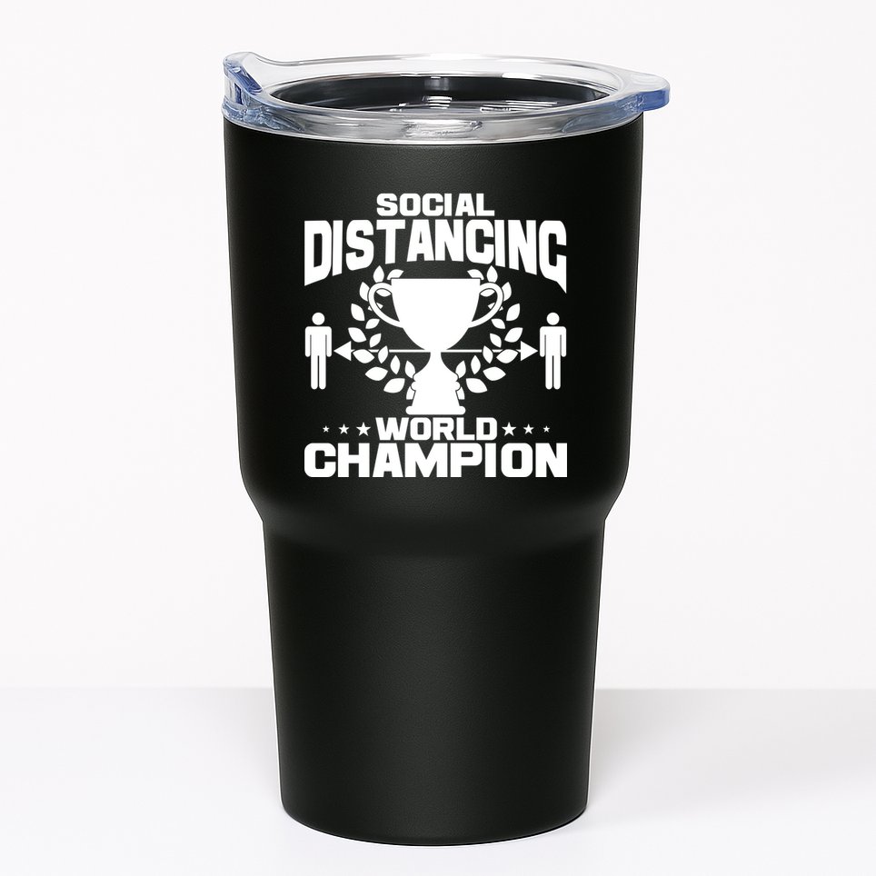 Social Distancing World Champion Trophy Tumbler