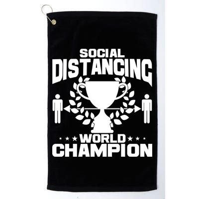 Social Distancing World Champion Trophy Golf Towel