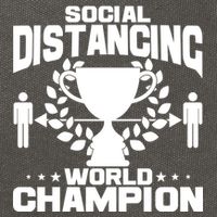 Social Distancing World Champion Trophy Cotton Canvas Backpack