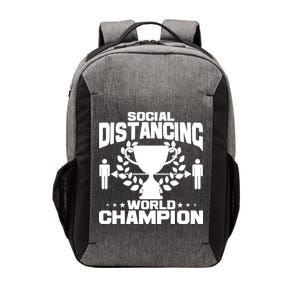 Social Distancing World Champion Trophy Vector Backpack