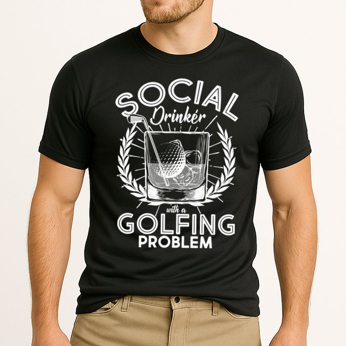 Social Drinker with a Golfing Problem Performance Shirt