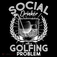 Social Drinker with a Golfing Problem Impact Tech Backpack