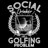Social Drinker with a Golfing Problem Bucket Hat