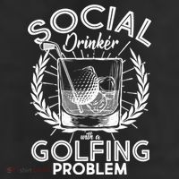 Social Drinker with a Golfing Problem 11oz C Handle Ceramic Mug