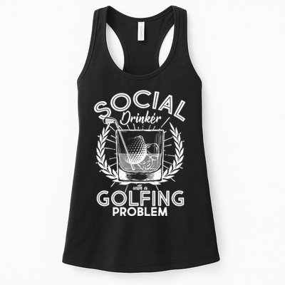 Social Drinker with a Golfing Problem Womens Tank Top