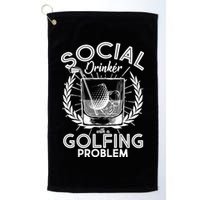 Social Drinker with a Golfing Problem Golf Towel