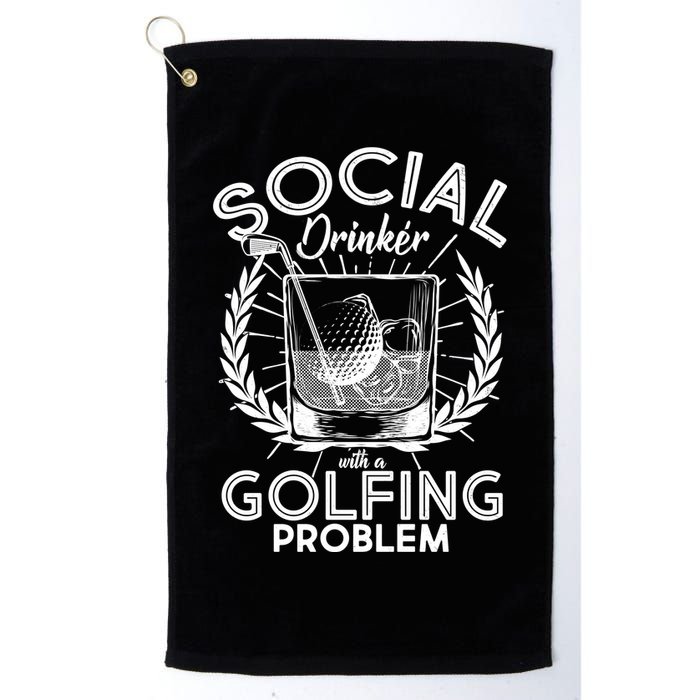 Social Drinker with a Golfing Problem Golf Towel