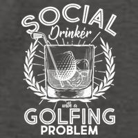 Social Drinker with a Golfing Problem Vector Backpack