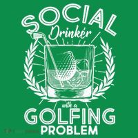 Social Drinker with a Golfing Problem Hoodie