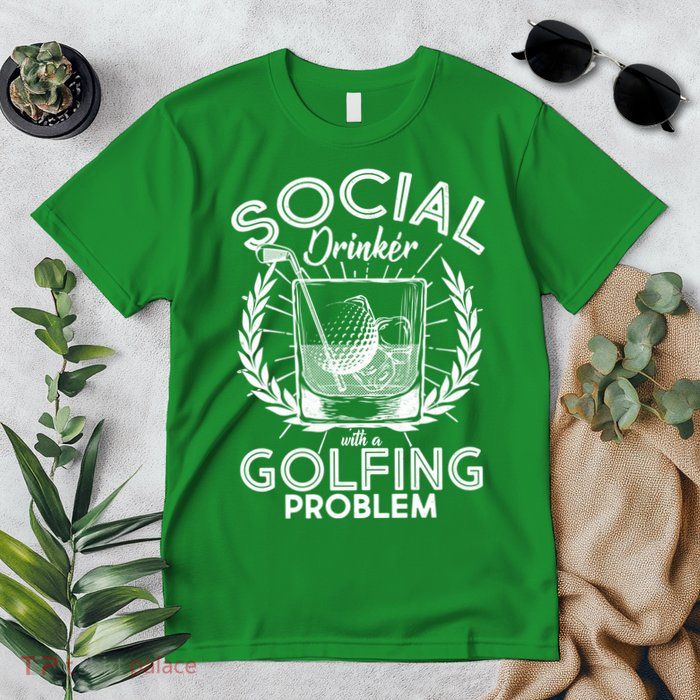 Social Drinker with a Golfing Problem Premium T-Shirt