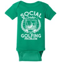 Social Drinker with a Golfing Problem Baby Bodysuit