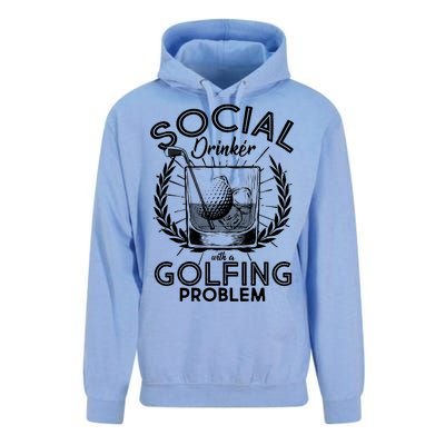 Social Drinker with a Golfing Problem Unisex Surf Hoodie