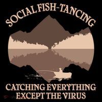 Social Fish-Tancing Funny Social Distancing High Crown Mesh Back Trucker Hat