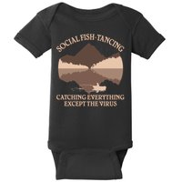 Social Fish-Tancing Funny Social Distancing Baby Bodysuit