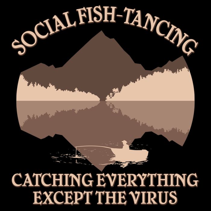 Social Fish-Tancing Funny Social Distancing Baby Bodysuit