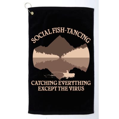 Social Fish-Tancing Funny Social Distancing Golf Towel