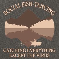 Social Fish-Tancing Funny Social Distancing Cotton Canvas Backpack