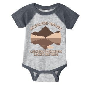 Social Fish-Tancing Funny Social Distancing Infant Baby Jersey Bodysuit