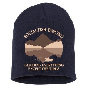 Social Fish-Tancing Funny Social Distancing Short Acrylic Beanie