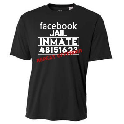 Social Media Jail Inmate Repeat Offender Cooling Performance Crew T-Shirt