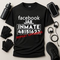 Social Media Jail Inmate Repeat Offender Cooling Performance Crew T-Shirt