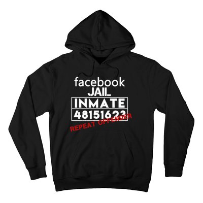 Social Media Jail Inmate Repeat Offender Hoodie