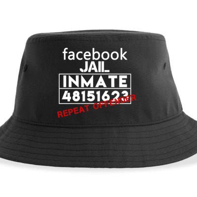 Social Media Jail Inmate Repeat Offender Sustainable Bucket Hat