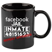 Social Media Jail Inmate Repeat Offender 11oz C Handle Ceramic Mug
